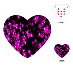 Abstract Background Purple Bright Playing Cards (heart) 