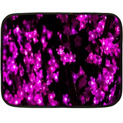 Abstract Background Purple Bright Fleece Blanket (mini) by Sapixe