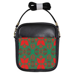 Christmas Background Girls Sling Bags by Sapixe