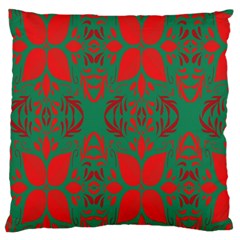 Christmas Background Large Flano Cushion Case (one Side) by Sapixe