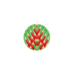 Christmas Geometric 3d Design 1  Mini Magnets by Sapixe