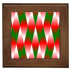 Christmas Geometric Background Framed Tiles by Sapixe