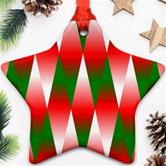 Christmas Geometric Background Ornament (star) by Sapixe