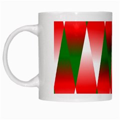 Christmas Geometric Background White Mugs