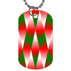 Christmas Geometric Background Dog Tag (two Sides) by Sapixe