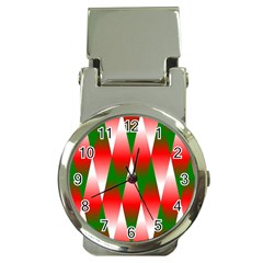 Christmas Geometric Background Money Clip Watches by Sapixe