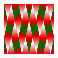 Christmas Geometric Background Medium Glasses Cloth by Sapixe