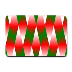 Christmas Geometric Background Small Doormat  by Sapixe