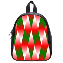 Christmas Geometric Background School Bag (small) by Sapixe