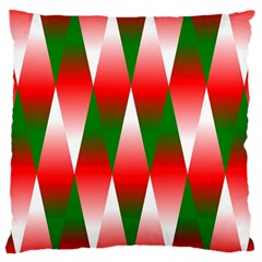 Christmas Geometric Background Large Cushion Case (one Side) by Sapixe