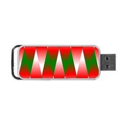 Christmas Geometric Background Portable Usb Flash (two Sides) by Sapixe