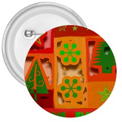 Christmas Design Seamless Pattern 3  Buttons by Sapixe