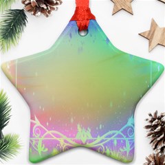 Christmas Greeting Card Frame Ornament (star)