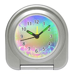 Christmas Greeting Card Frame Travel Alarm Clocks by Sapixe