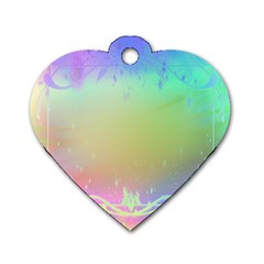 Christmas Greeting Card Frame Dog Tag Heart (two Sides) by Sapixe