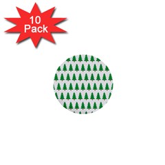 Christmas Background Christmas Tree 1  Mini Buttons (10 Pack)  by Sapixe