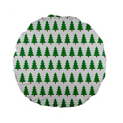 Christmas Background Christmas Tree Standard 15  Premium Round Cushions by Sapixe