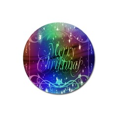 Christmas Greeting Card Frame Magnet 3  (round) by Sapixe