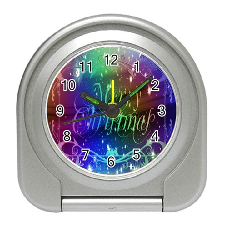 Christmas Greeting Card Frame Travel Alarm Clocks