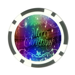 Christmas Greeting Card Frame Poker Chip Card Guard by Sapixe