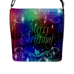 Christmas Greeting Card Frame Flap Messenger Bag (l)  by Sapixe