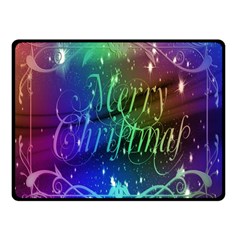 Christmas Greeting Card Frame Double Sided Fleece Blanket (small)  by Sapixe