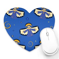 Christmas Holidays Seamless Pattern Heart Mousepads by Sapixe