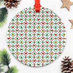 Christmas Decorations Background Ornament (round) by Sapixe