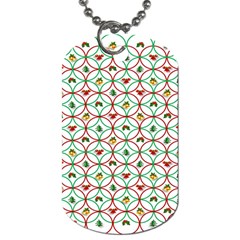 Christmas Decorations Background Dog Tag (one Side) by Sapixe