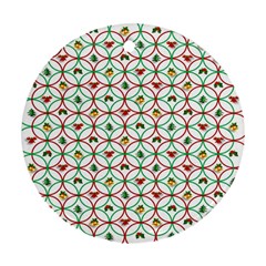 Christmas Decorations Background Round Ornament (two Sides) by Sapixe