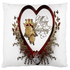 Christmas Décor Decoration Winter Large Cushion Case (two Sides) by Sapixe