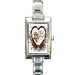 Christmas Décor Decoration Winter Rectangle Italian Charm Watch Front