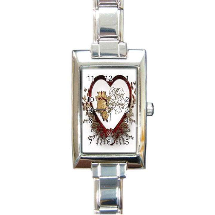 Christmas Décor Decoration Winter Rectangle Italian Charm Watch