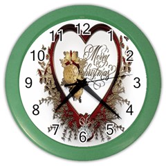 Christmas Décor Decoration Winter Color Wall Clocks by Sapixe