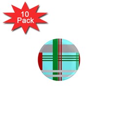 Christmas Plaid Backgrounds Plaid 1  Mini Magnet (10 Pack)  by Sapixe