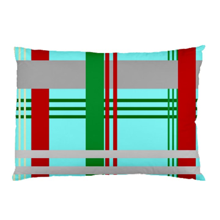 Christmas Plaid Backgrounds Plaid Pillow Case (Two Sides)