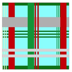 Christmas Plaid Backgrounds Plaid Large Satin Scarf (square) by Sapixe