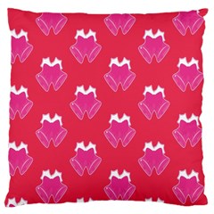 Christmas Red Pattern Reasons Large Cushion Case (two Sides) by Sapixe