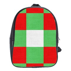 Fabric Christmas Colors Bright School Bag (large) by Sapixe