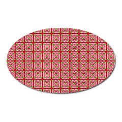 Christmas Paper Wrapping Paper Oval Magnet by Sapixe