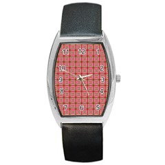 Christmas Paper Wrapping Paper Barrel Style Metal Watch by Sapixe