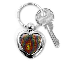 Fire New Year S Eve Spark Sparkler Key Chains (heart)  by Sapixe