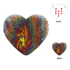 Fire New Year S Eve Spark Sparkler Playing Cards (heart) 