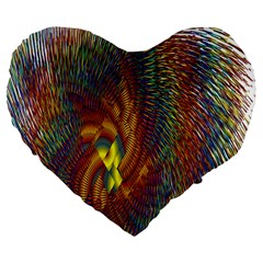 Fire New Year S Eve Spark Sparkler Large 19  Premium Flano Heart Shape Cushions by Sapixe