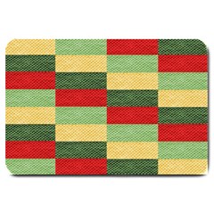 Fabric Coarse Texture Rough Red Large Doormat  by Sapixe