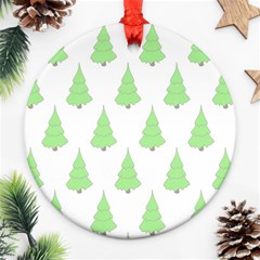 Background Christmas Christmas Tree Ornament (round) by Sapixe