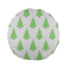 Background Christmas Christmas Tree Standard 15  Premium Round Cushions by Sapixe