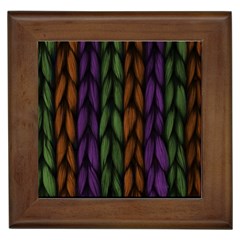 Background Weave Plait Purple Framed Tiles by Sapixe