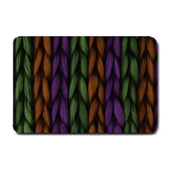 Background Weave Plait Purple Small Doormat  by Sapixe