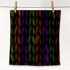 Background Weave Plait Purple Face Towel by Sapixe